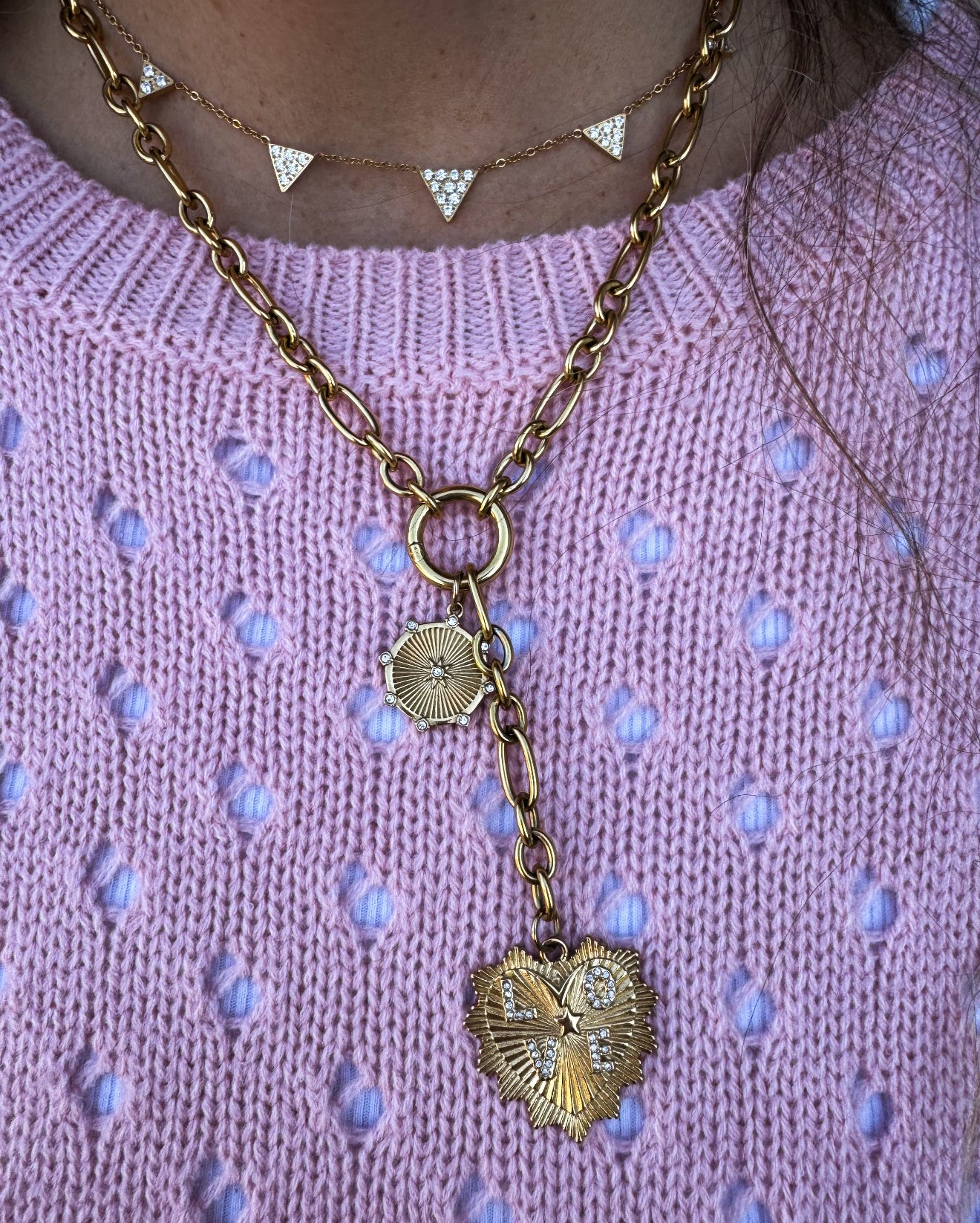 PREORDER - Amour Link Charm Necklace