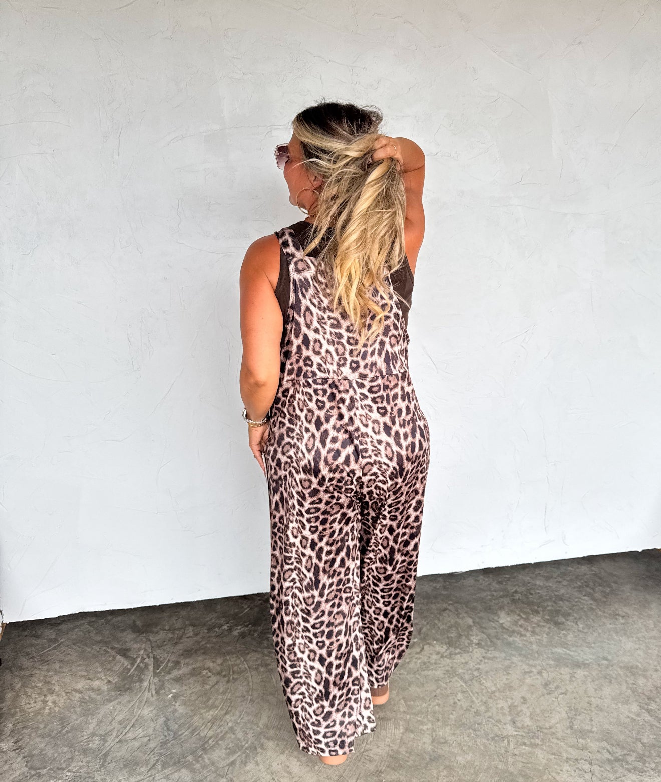 PREORDER - Karli Silky Cheetah Overalls