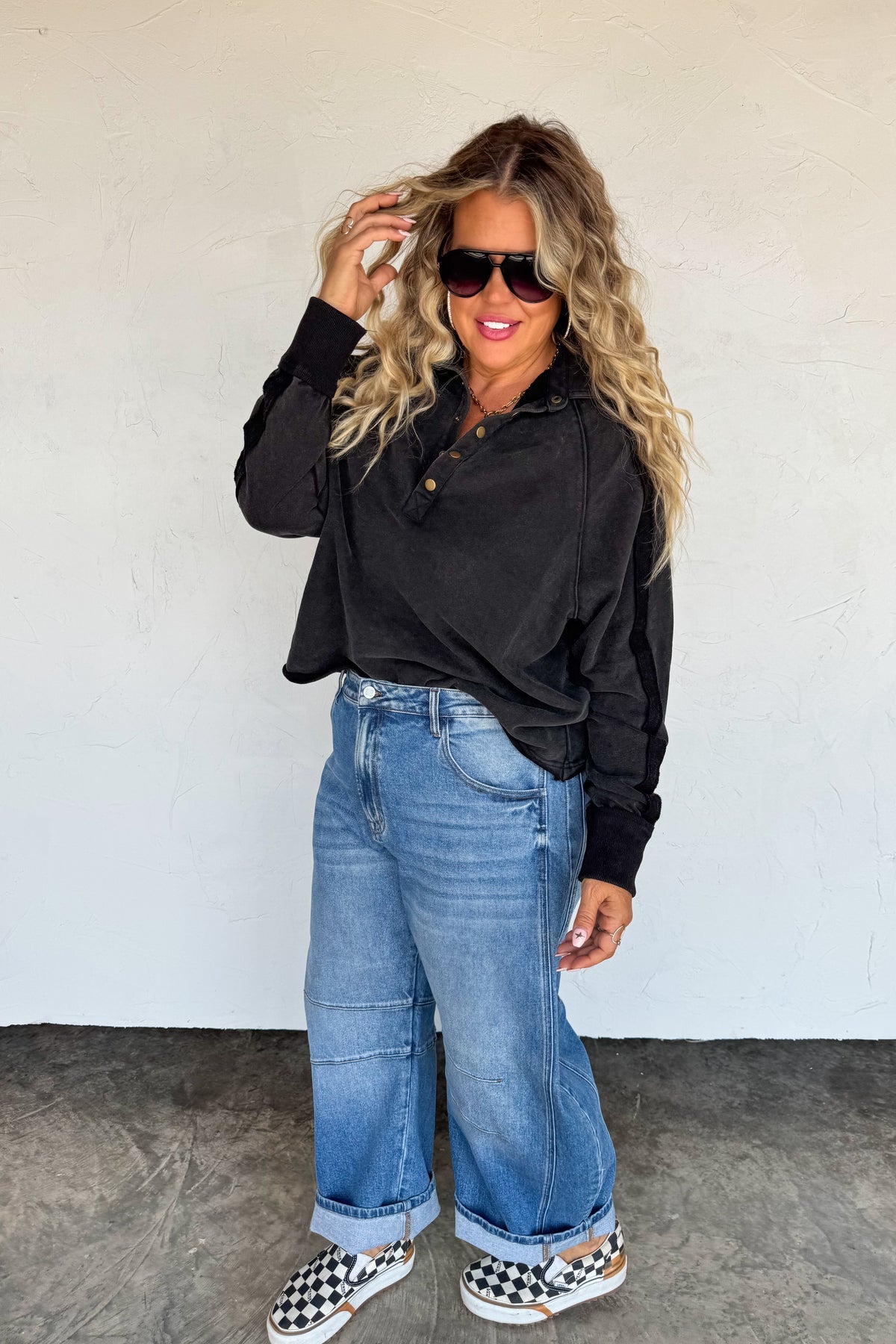 PREORDER - Longer Length Marley Sweatshirt - 4 colors