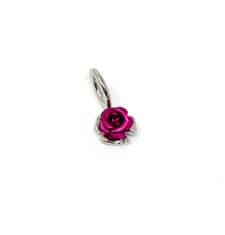 The Sis Kiss In Bloom Mini Rose Charm - 2 colors