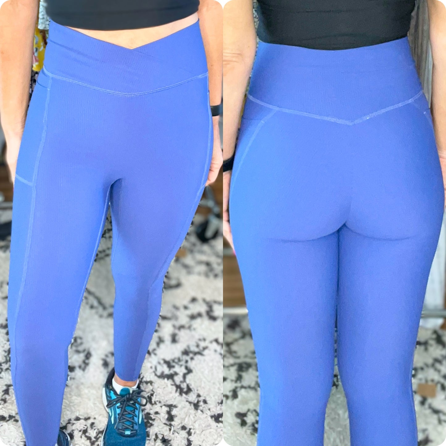 Maggy Crossover Waist Active Leggings - 9 colors