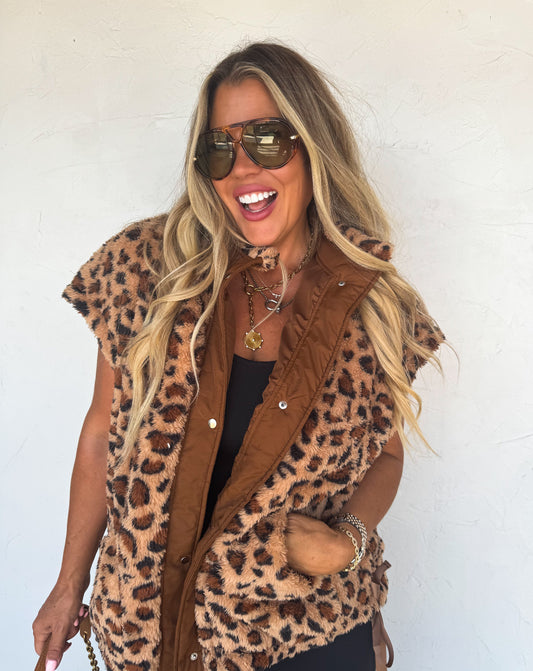 PREORDER - Linden Sherpa Vest Jacket - 4 colors