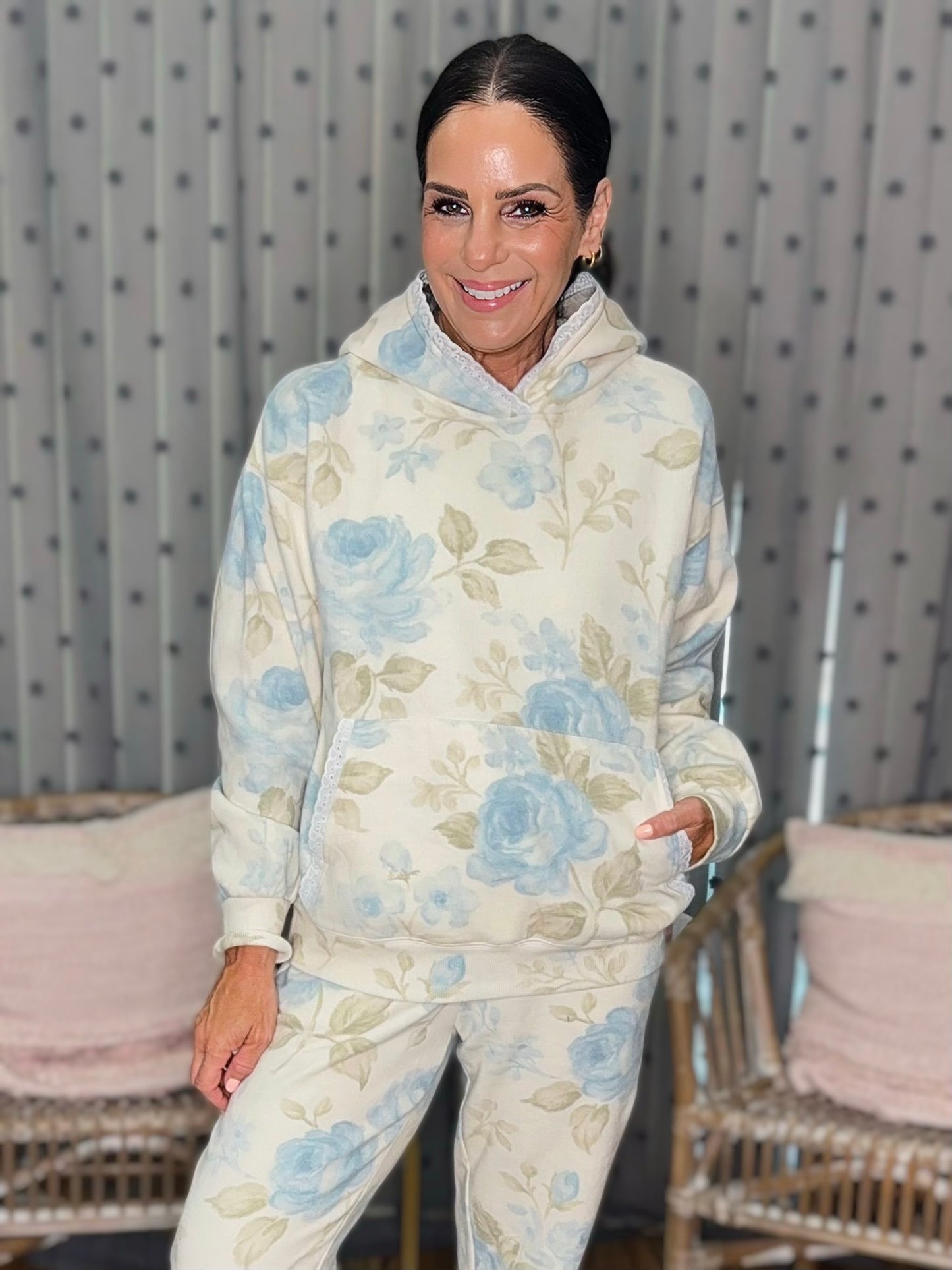 Lila Lace Hoodie Pullover - 2 colors