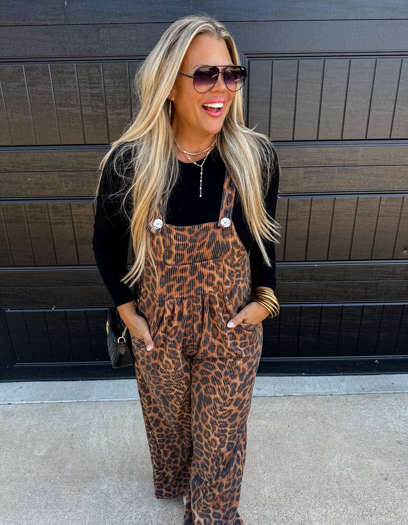 PREORDER - Karli Cheetah Boho Overalls