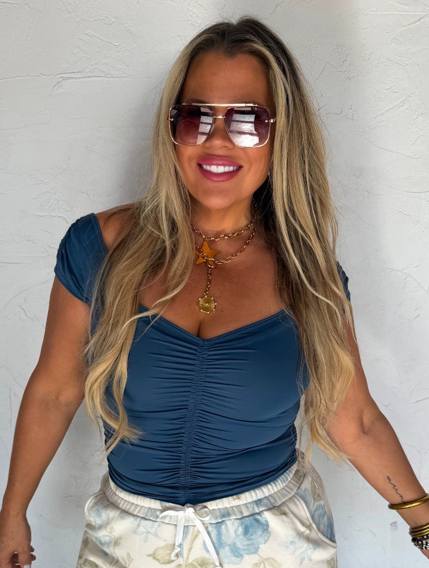 PREORDER - Out & About Cap Sleeve Top - 6 colors