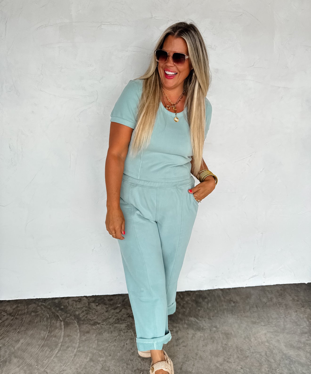 PREORDER - Stay In Crop Pant Set - 4 colors
