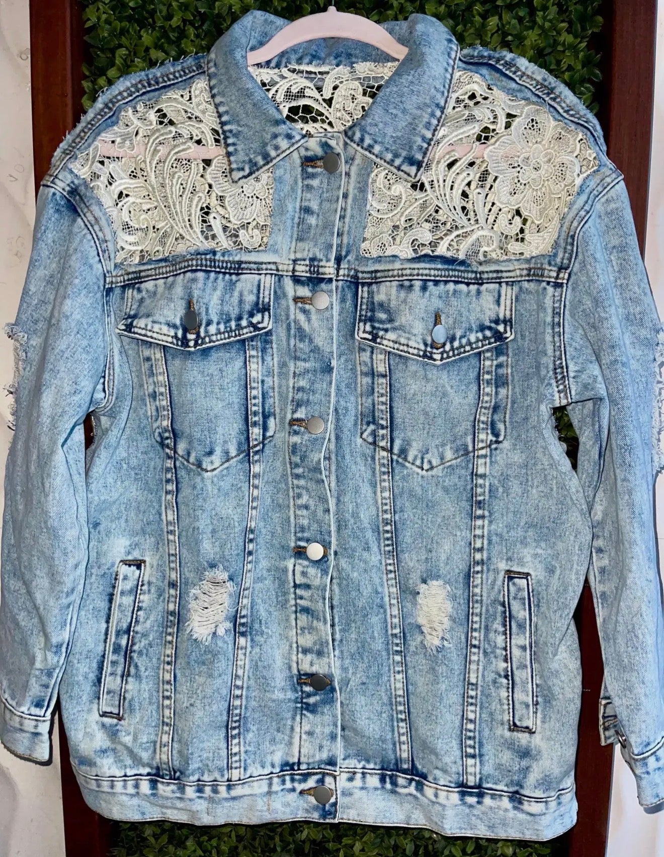 Melrose Lace Denim Jacket
