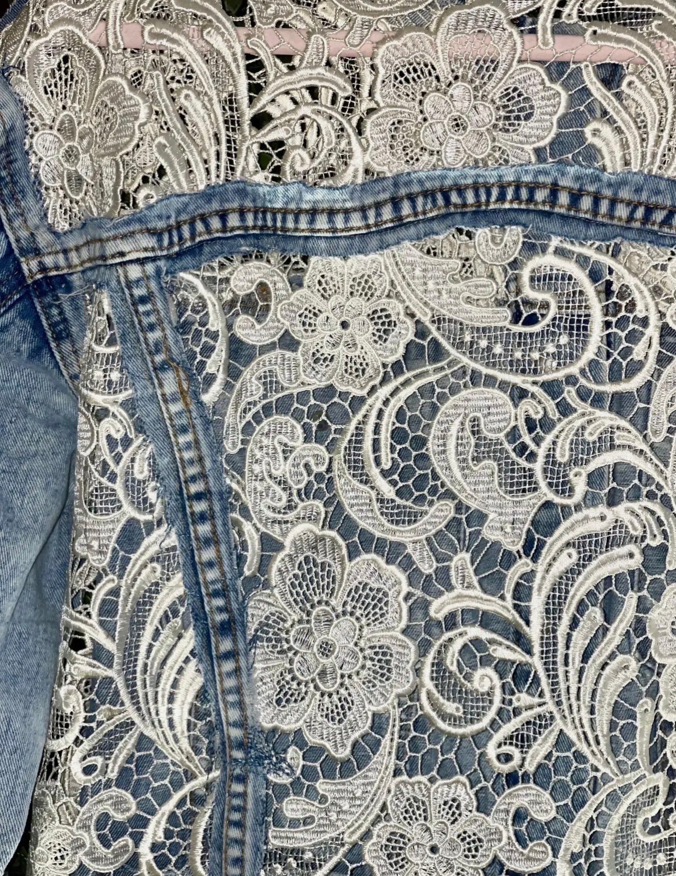 Melrose Lace Denim Jacket