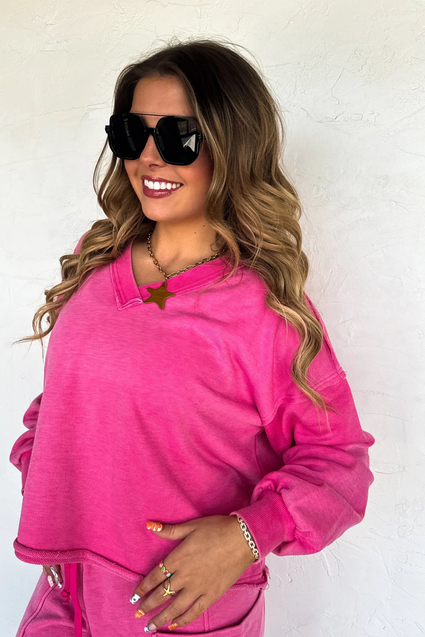PREORDER - Faded Feels V-Neck Pullover - 5 colors