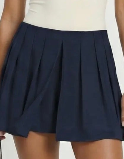 PREORDER - Flirty Front Pleat Skort