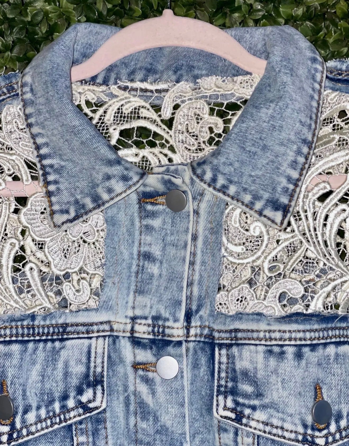 Melrose Lace Denim Jacket