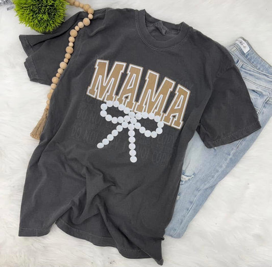 MAMA Pearl Bow Tee