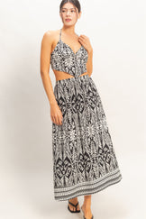 Tropical Halter & Skirt Set