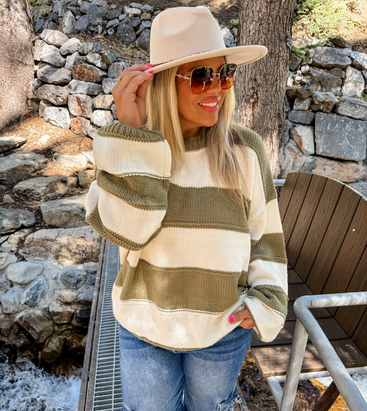 PREORDER - Kadie Stripe Sweater - 4 colors