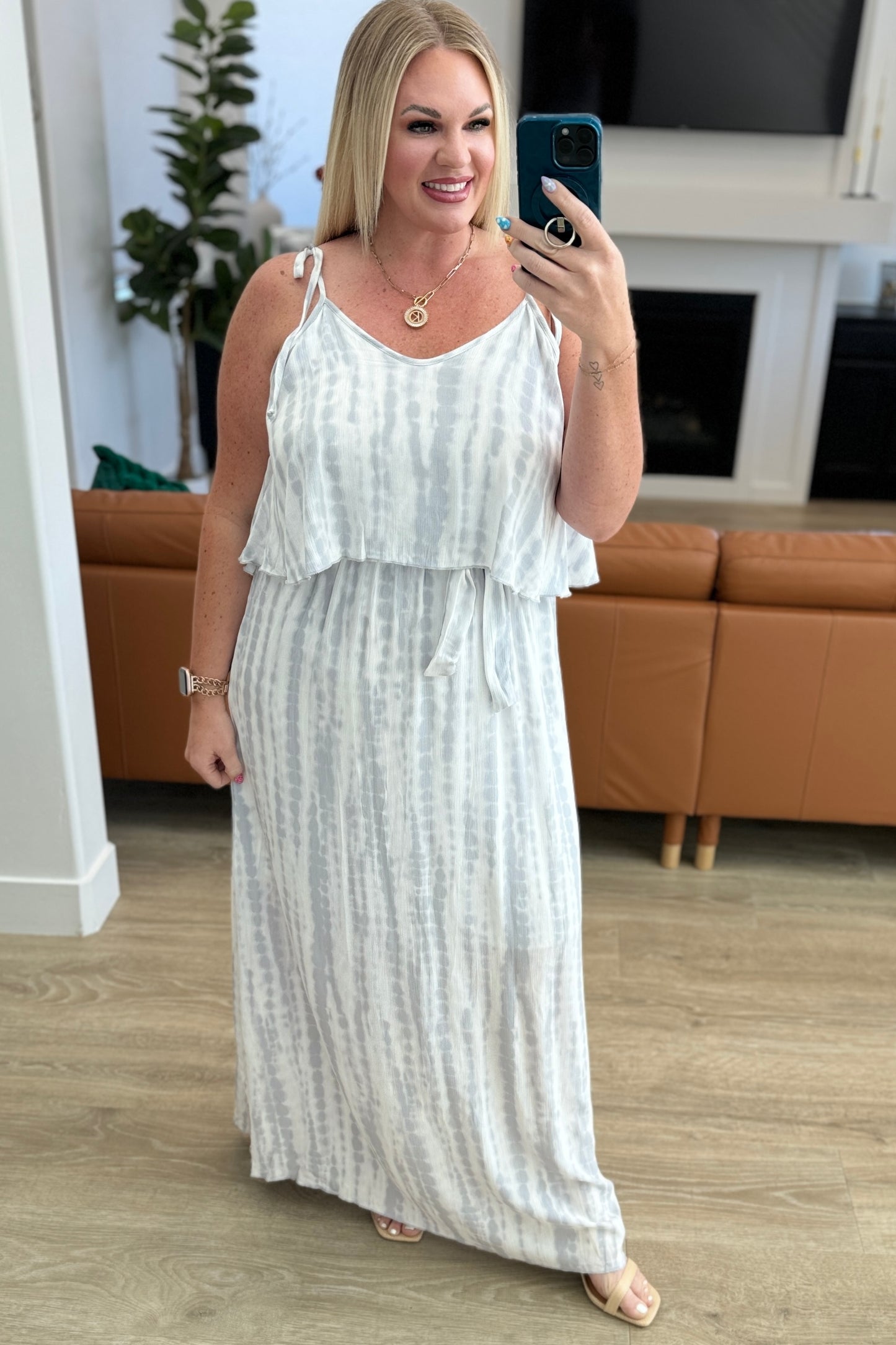 No More Grey Skies Maxi Dress