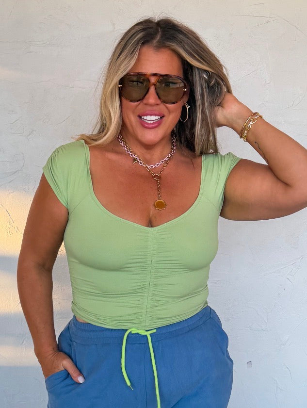 PREORDER - Out & About Cap Sleeve Top - 6 colors