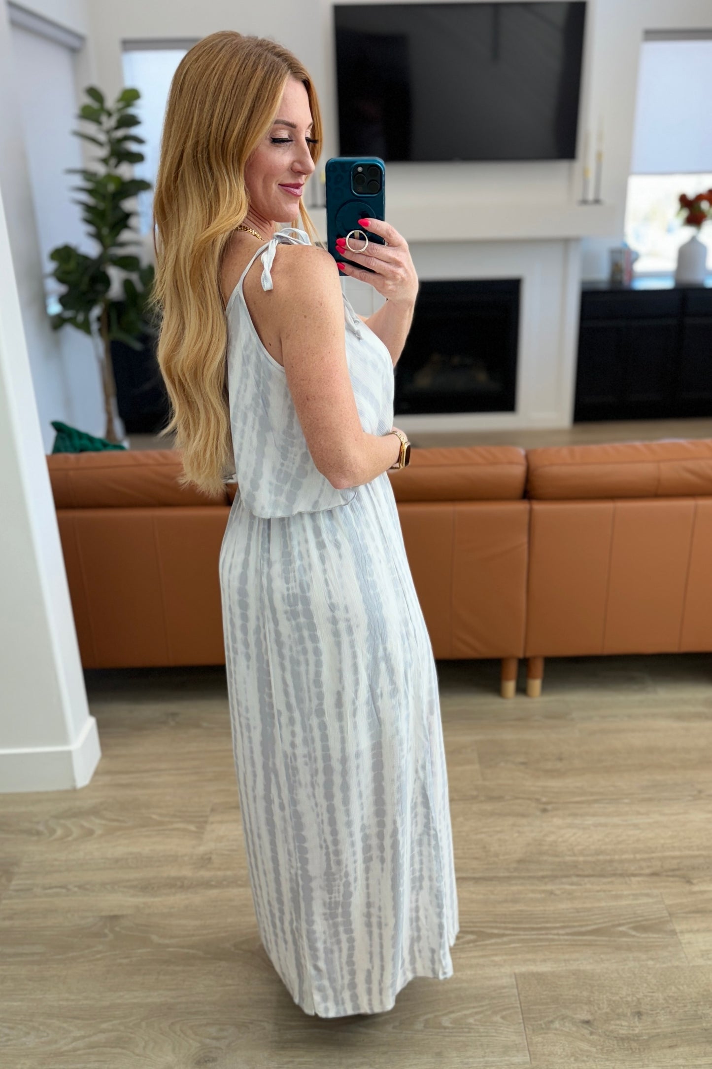 No More Grey Skies Maxi Dress