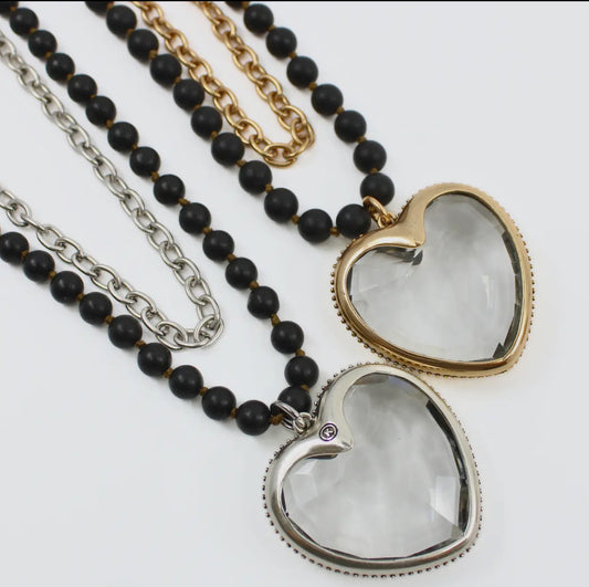 Crystal Hearts | Long Chain Fusion - 2 colors