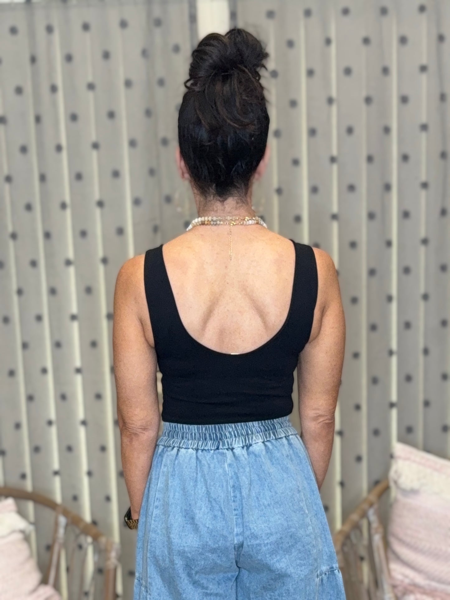 Wide Strap Double Layer Bodysuit - 4 colors