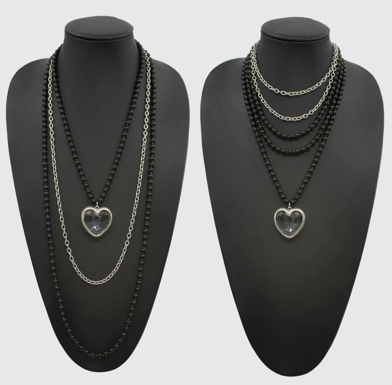 Crystal Hearts | Long Chain Fusion - 2 colors