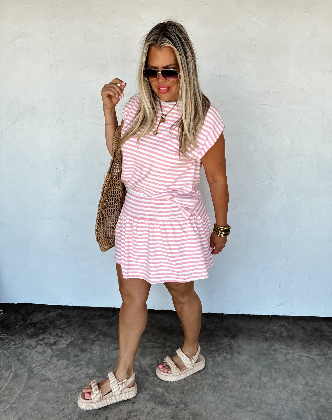 Coastal Stripes Skort Set - 3 colors