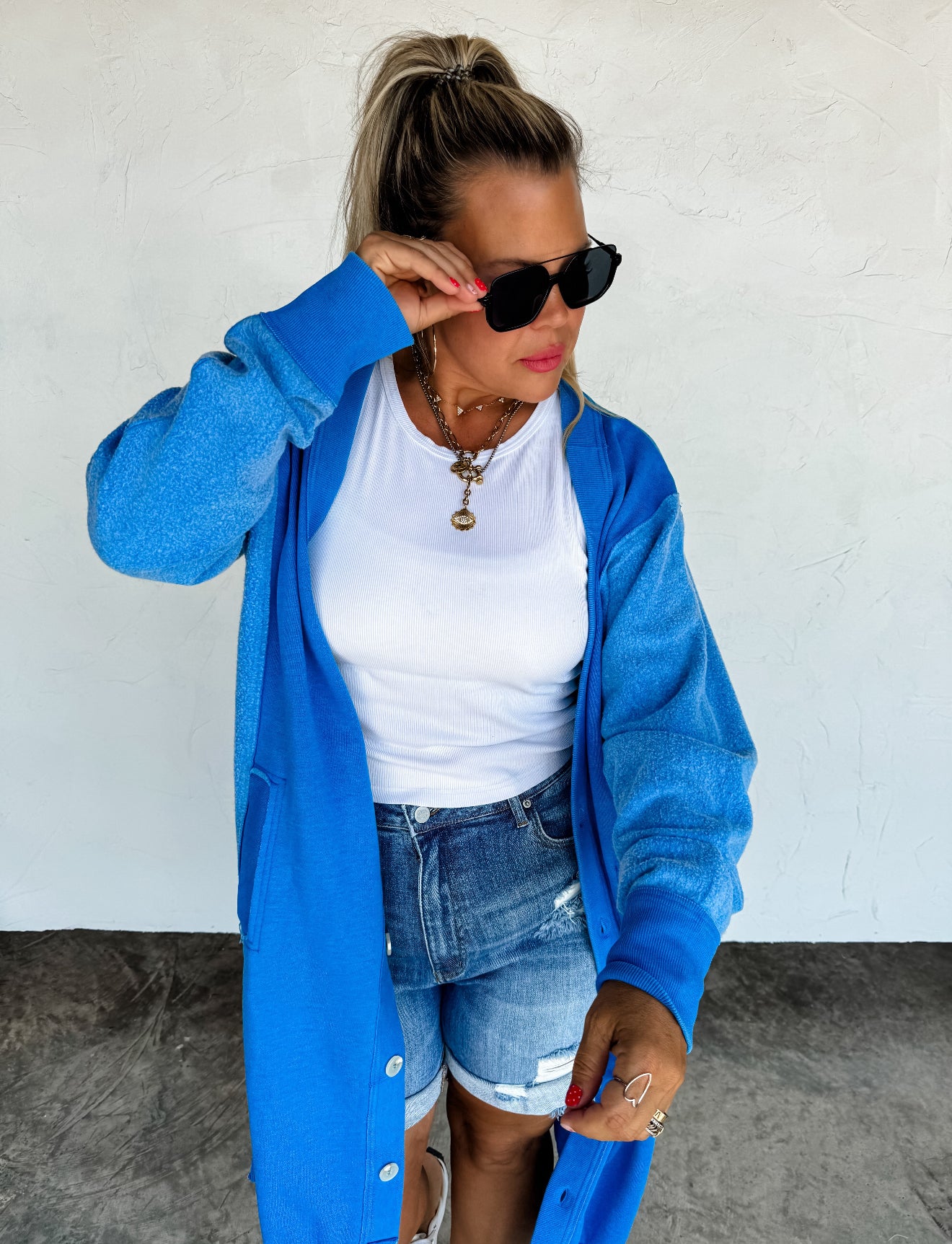 Desi Sweatshirt Cardigan - 4 colors