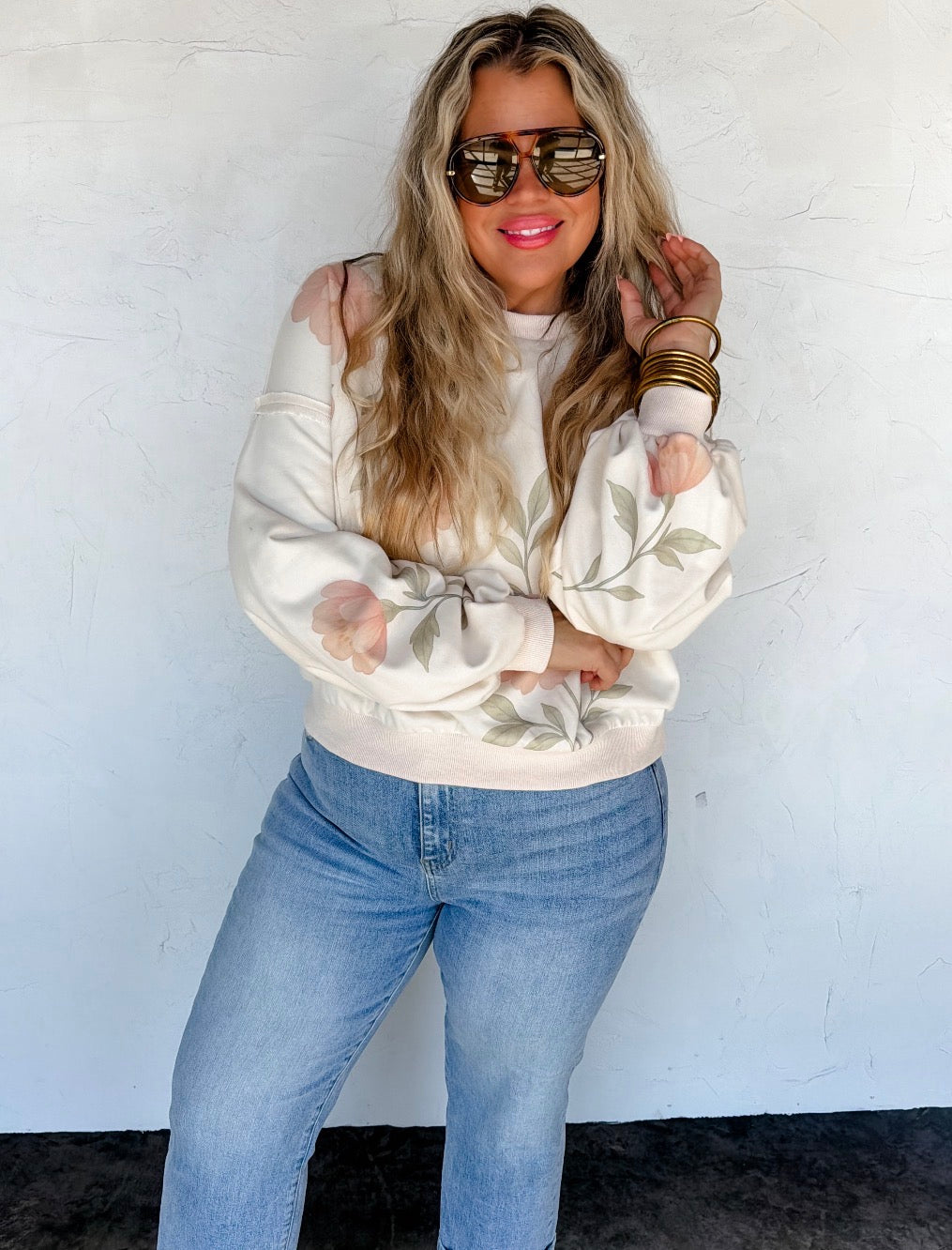 PREORDER - Spring Floral Pullover - 2 colors
