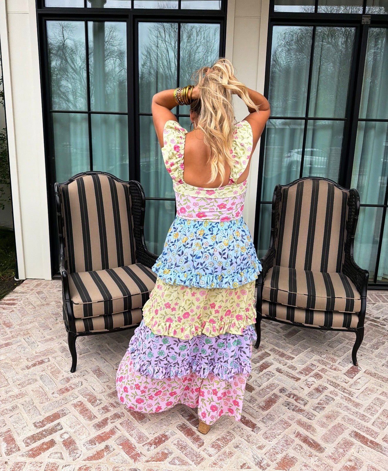 PREORDER - Floral Rainbow Swim Set