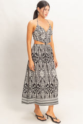 Tropical Halter & Skirt Set