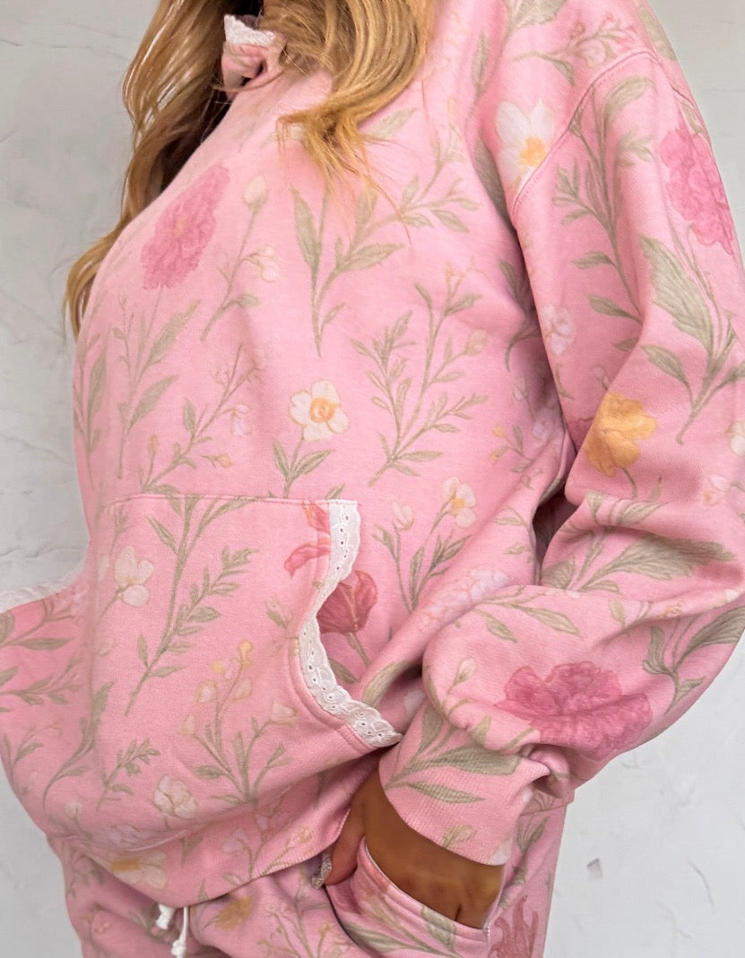 PREORDER - Lila Lace Hoodie Pullover - 2 colors