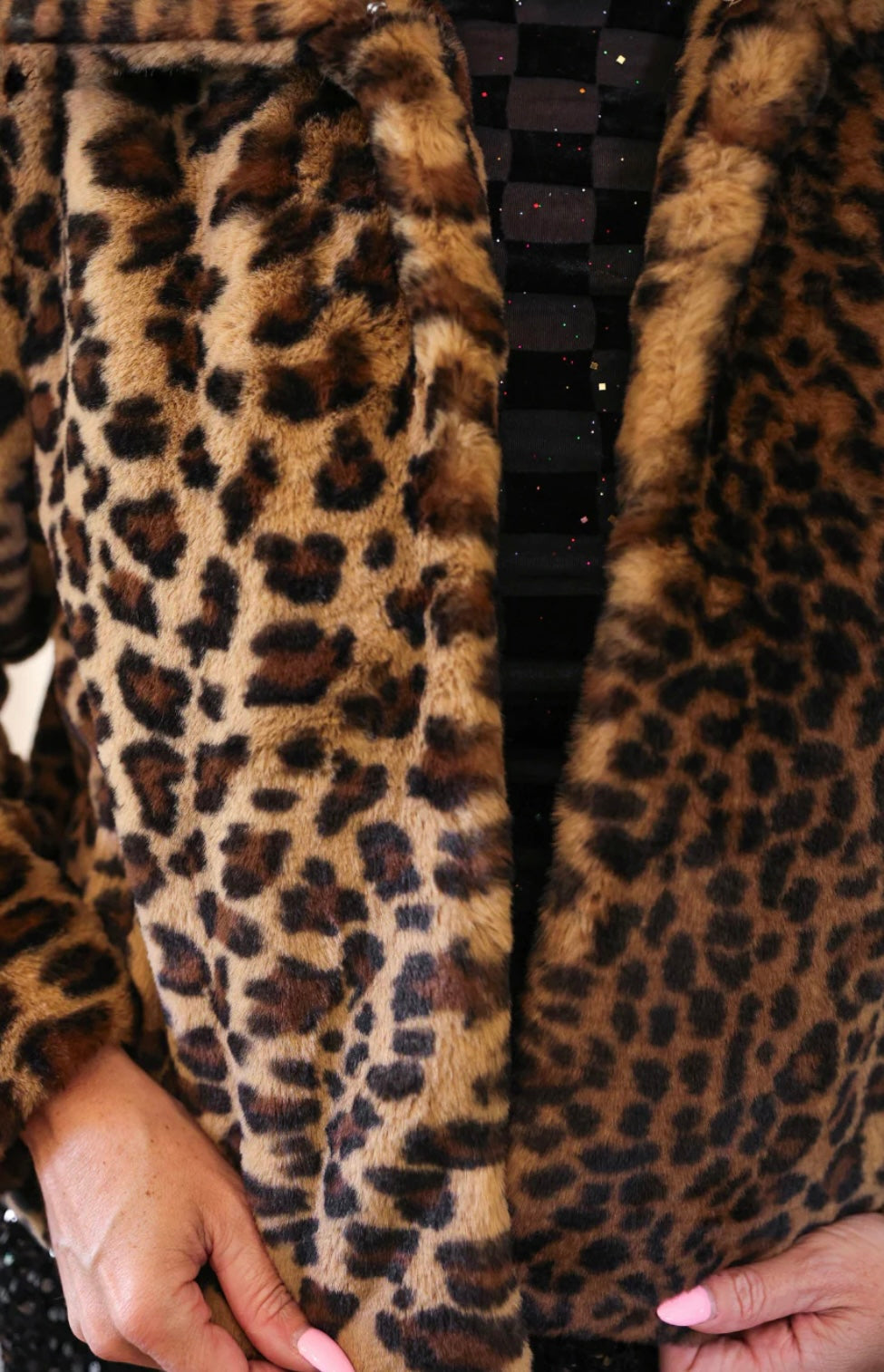 After Midnight Faux Fur Leopard Jacket
