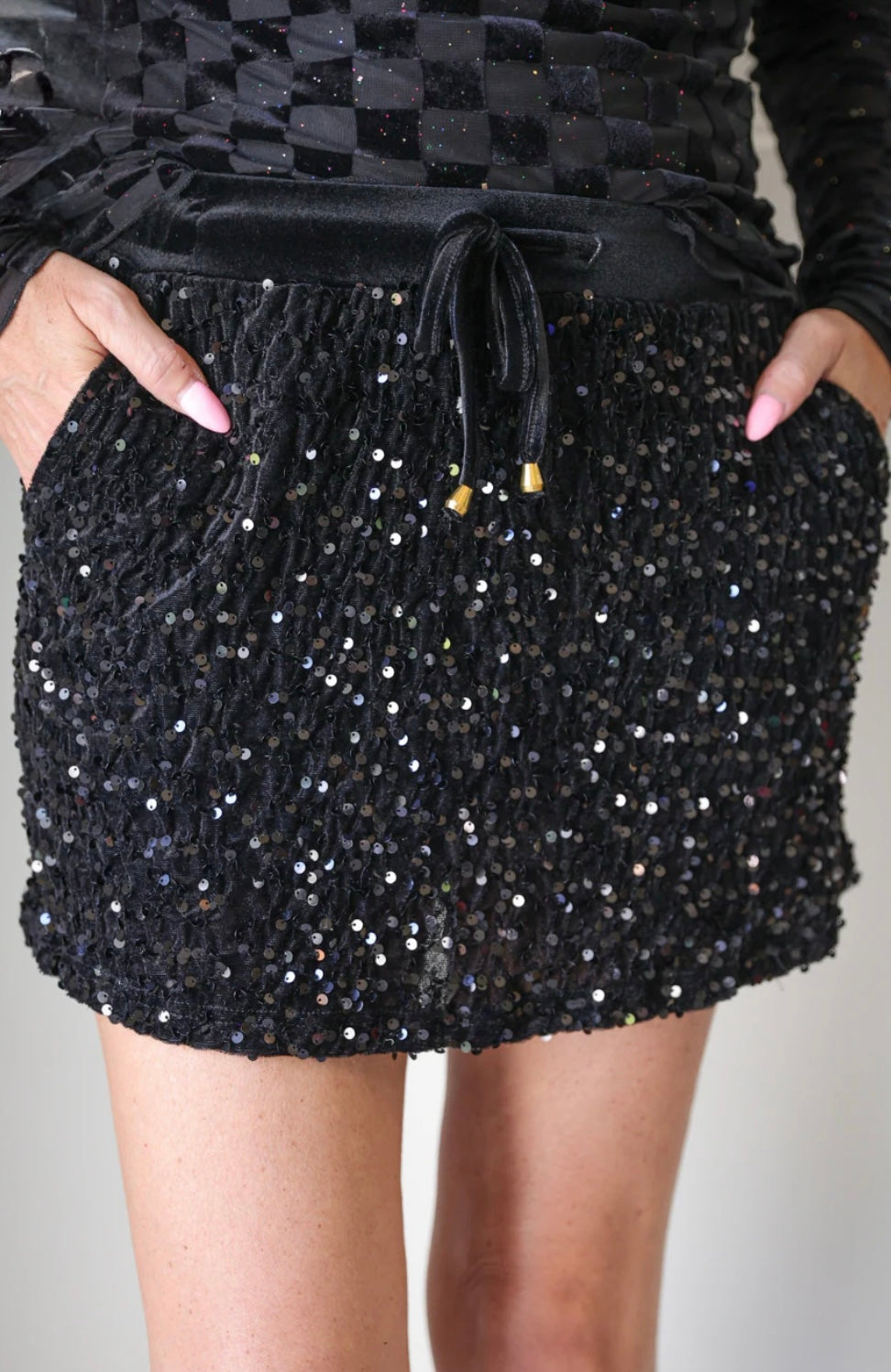 Velvet Hour Sequin Skort