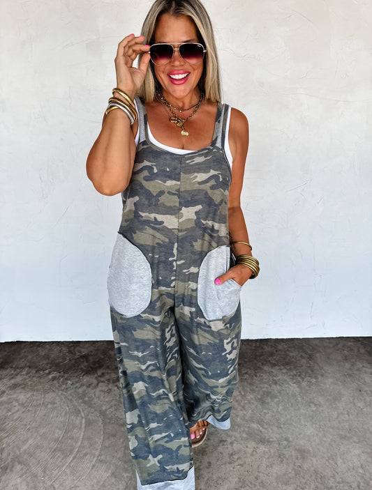 PREORDER - Ricki Camo Jumpsuit