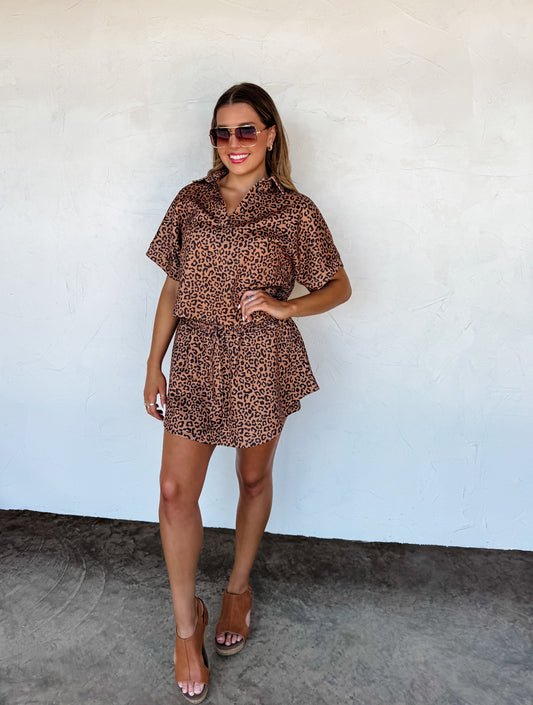 PREORDER - Hot to Spot Cheetah Skort Set - 2 colors