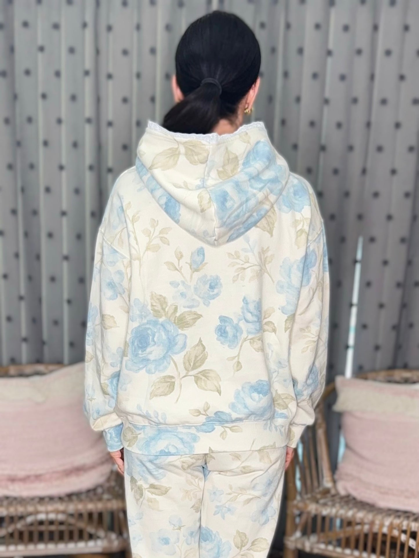 Lila Lace Hoodie Pullover - 2 colors