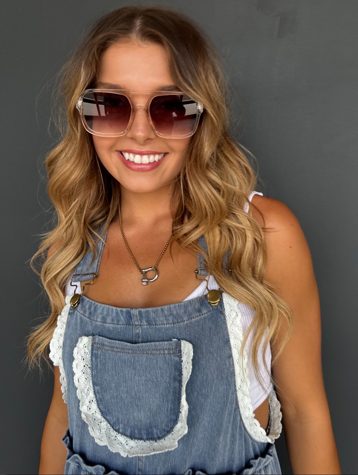 PREORDER - Boho & Lace Denim Overalls