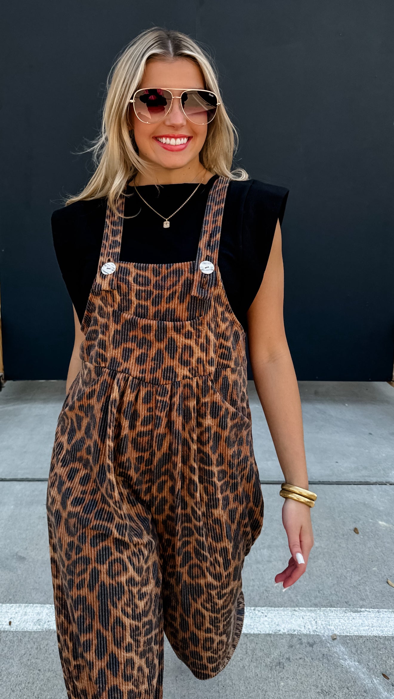 PREORDER - Karli Cheetah Boho Overalls
