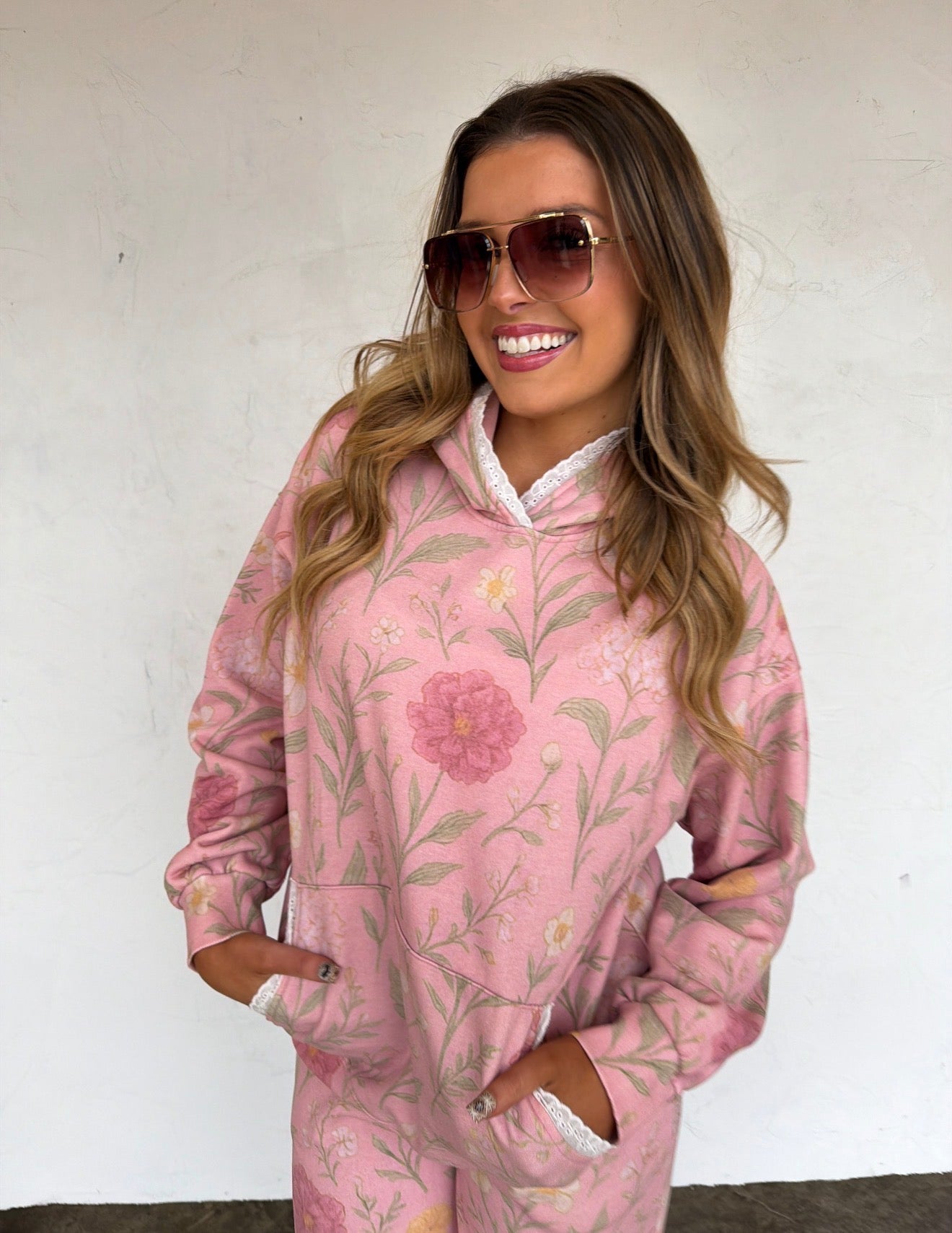 PREORDER - Lila Lace Hoodie Pullover - 2 colors