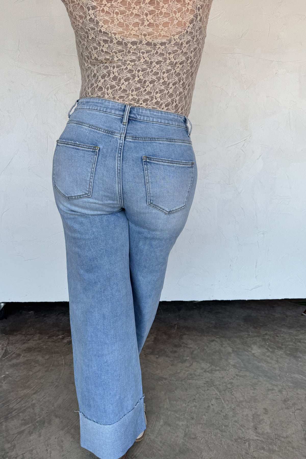 PREORDER - Leni Wide Cuff Jean
