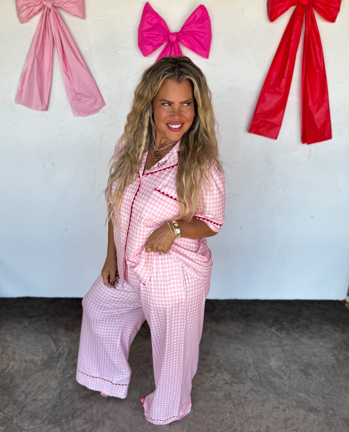 PREORDER - Gingham Love Luxe PJ Set