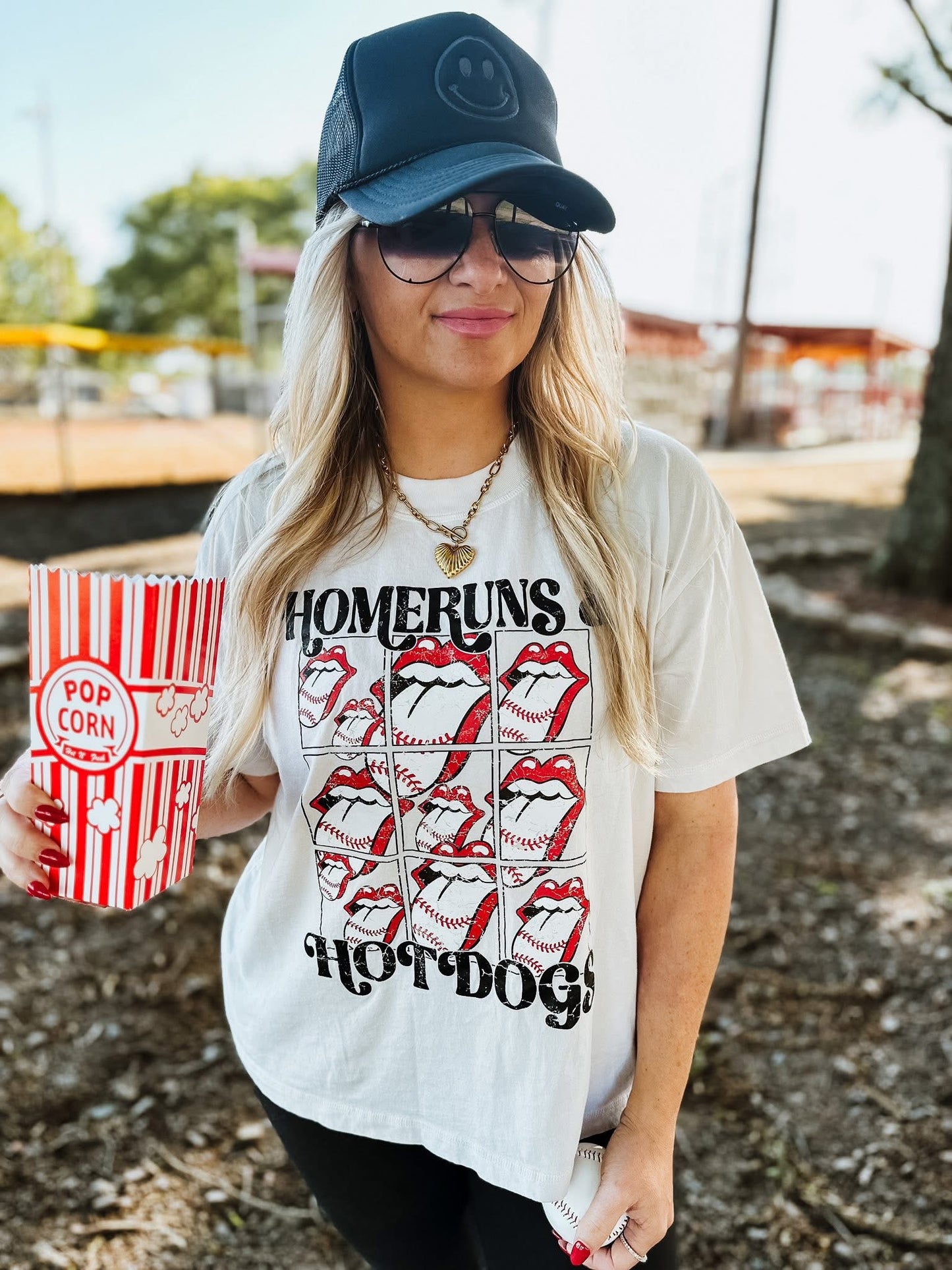 Homeruns & Hot Dogs Tee