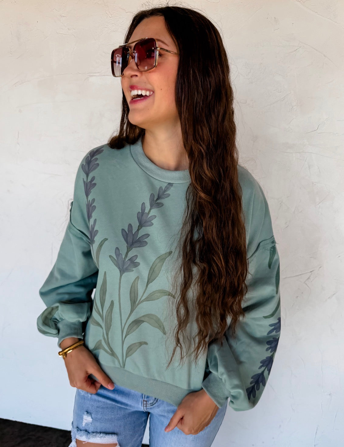 PREORDER - Spring Floral Pullover - 2 colors