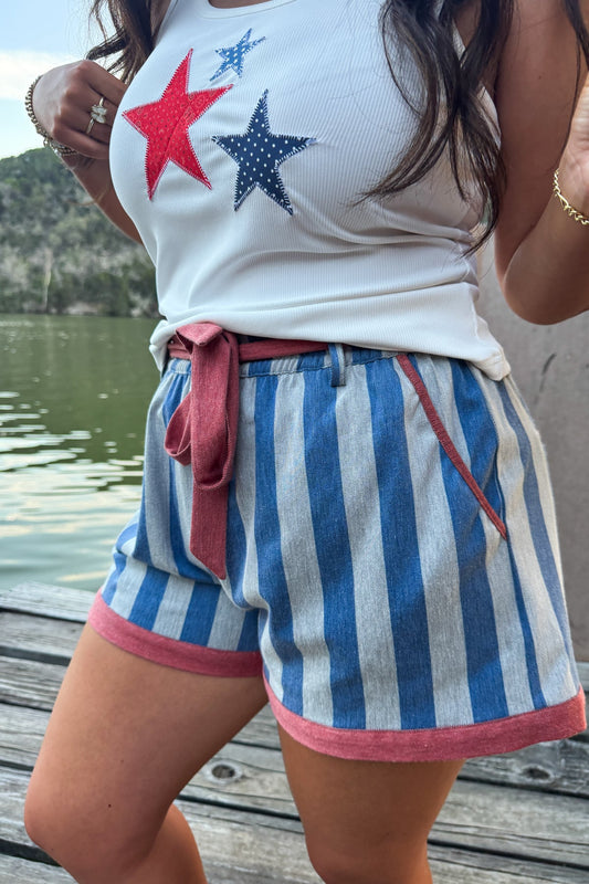 PREORDER - Piper Stretch Denim Shorts - 3 patterns