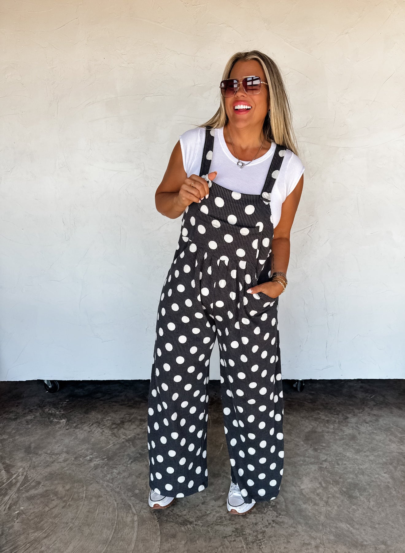 PREORDER - Karli Polka Dot Overalls - 3 colors