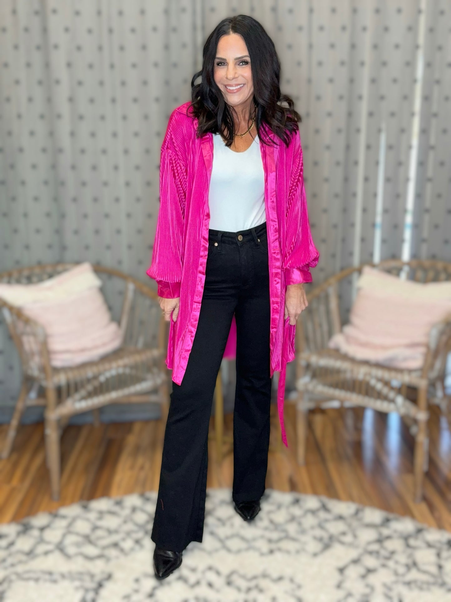 Hot Shot Pleated Tie Dress