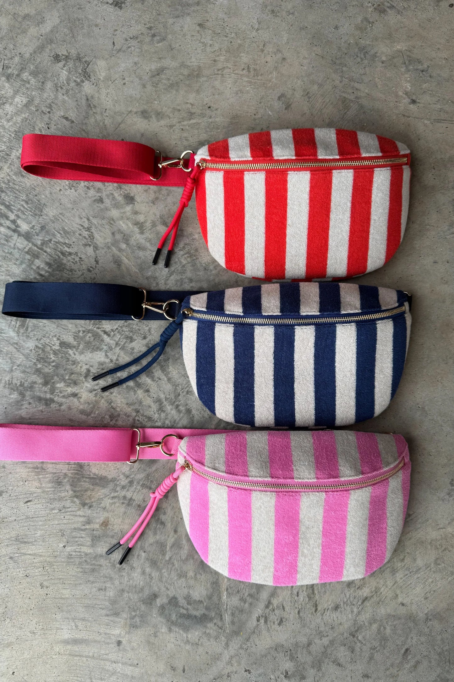PREORDER - Stripe Terry Bum Bag - 3 colors