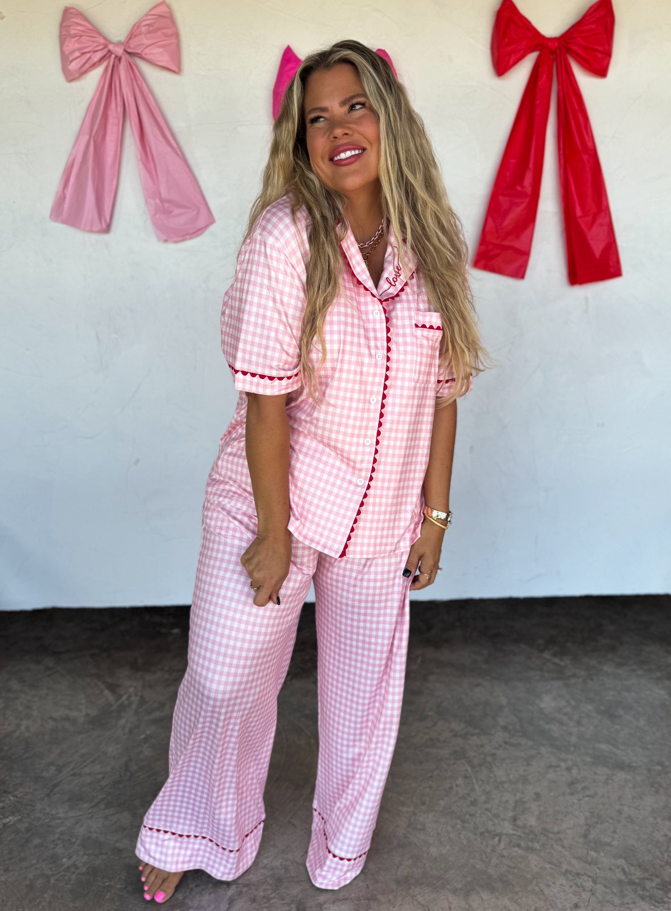PREORDER - Gingham Love Luxe PJ Set