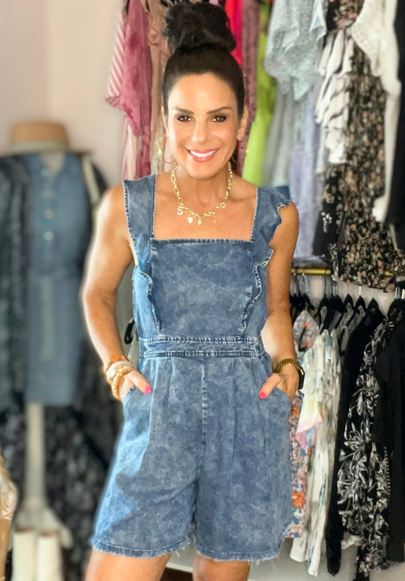 Austin Denim Romper