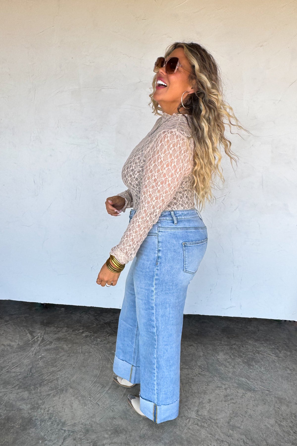 PREORDER - Leni Wide Cuff Jean