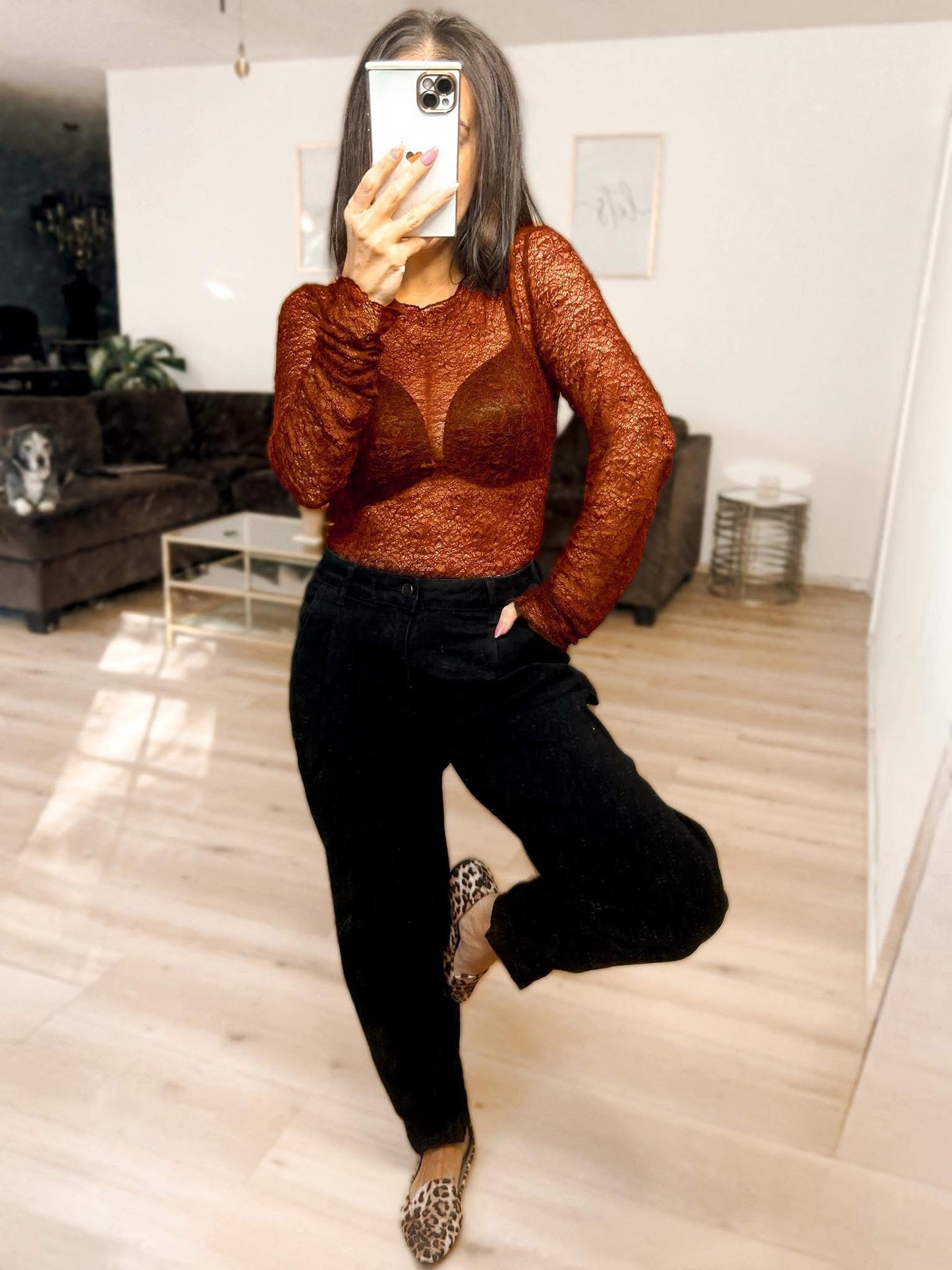 PREORDER - Luxe Lace & Floral Textured Sheer Top - 3 colors